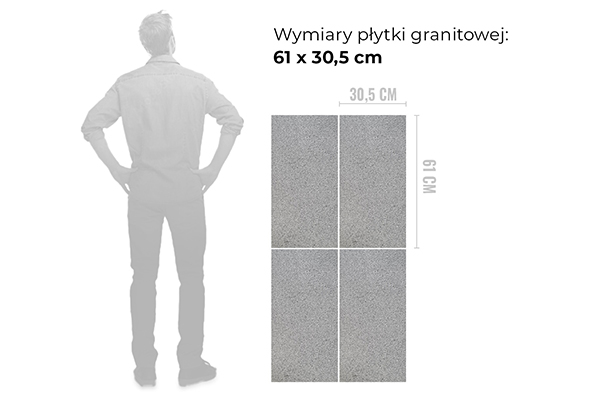 Wymiar płytki granitowej